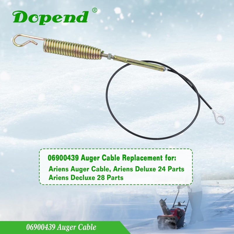 Dopend 06900439 Auger Cable for Ariens Deluxe 24, 28, 30, 36 Parts, Replaces Ariens 06900439 Snow Blower Traction Cable - Image 2